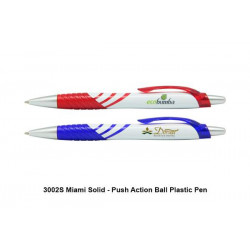 3002S Miami(Solid)-Push Action Ball Plastic, Promotional Gifts, Promotional Gift, Singapore